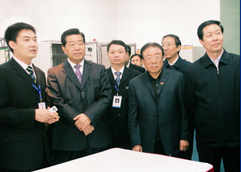 时任中共中央政治局常委、全国政协主席贾庆林莅临视察佳华科技