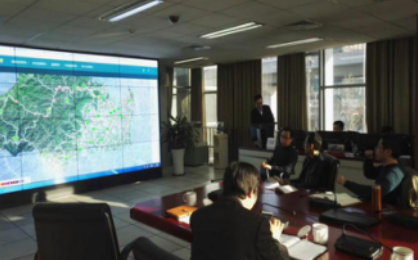 聊城市环保局副局长付卫东一行赴京考察学习网格化监测系统1
